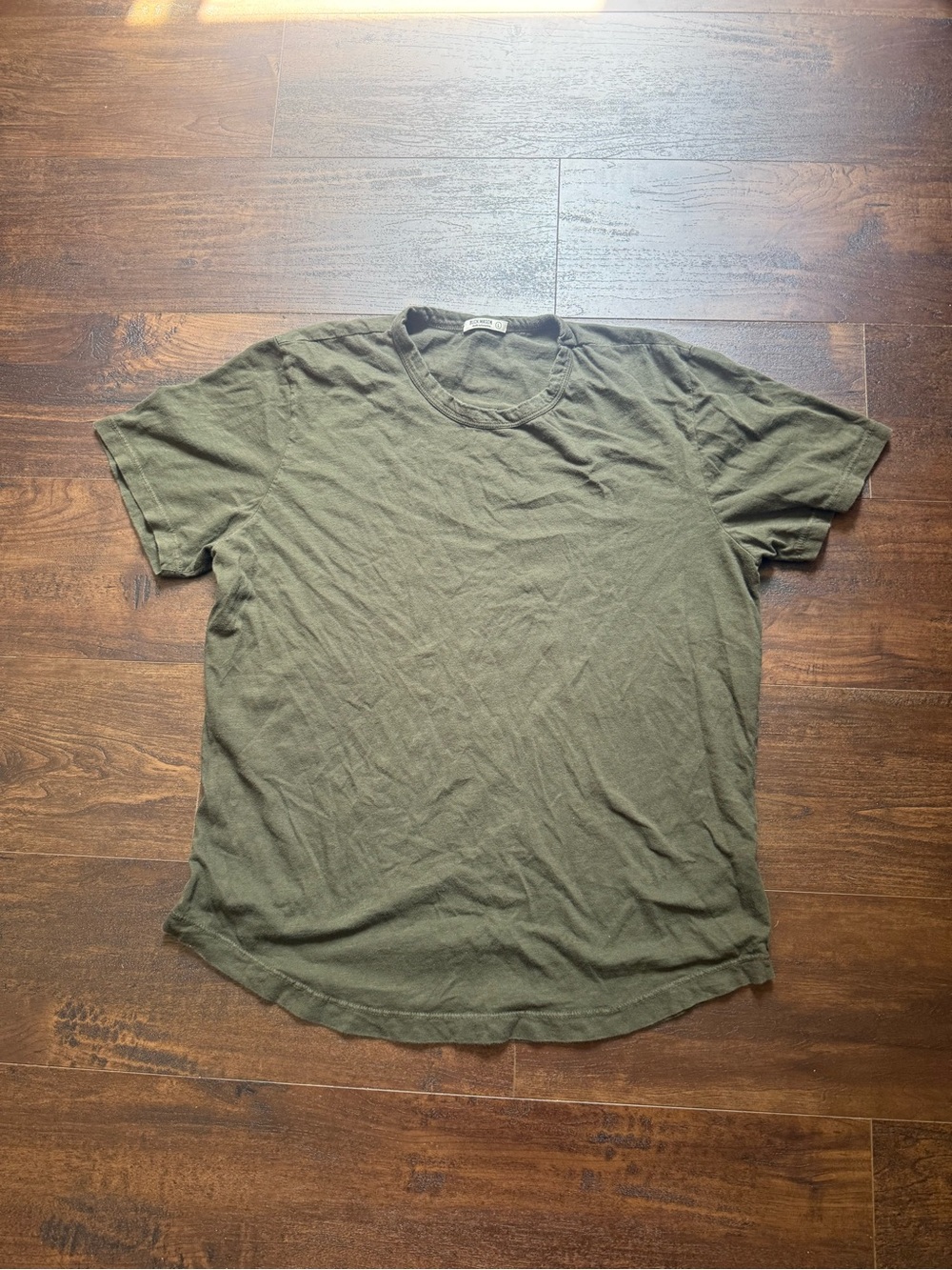Buck Mason Olive Green Short-Sleeve Crew Tee